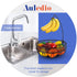 Auledio Fruit Basket Bowl with Banana Tree Hanger, Vegetables Storage Snacks holder Rack Bread Stand