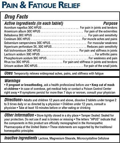 MagniLife Pain and Fatigue Relief, Fast-Acting Relief for Fibromyalgia, Arthritis, and Muscle Aches - 125 Quick Dissolve Tablets