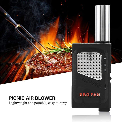 TOPINCN BBQ Air Blower DC 5V Portable Lightweight Electric BBQ Fan Outdoor Cooking Camping Hiking Picnic Accessories with USB Cable