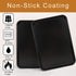 Suice 13 x 9.5 Inch Quarter Sheet Pan 2 Pcs, 1-inch Deep Non-stick Carbon Steel Rectangle Baking Sheets Cookie Pan Easy Bake Oven Trays for Cooking, Home Kitchen, Bakery, Desserts, Cake - Black