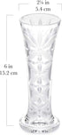 Forever Rose Crystal Bud Vase, Decorative Crystal Clear Glass Bud Vase, Perfect for Your One of a Kind Forever Roses, 7? Tall
