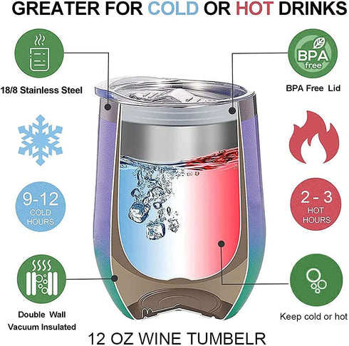 Sometimes You Forget That You are Awesome ,Thank You Gifts, Funny Birthday Cup Inspirational Gifts for Mom Women, Men, Friends,Coworker,Mother's Day Gifts,Insulated12 oz Wine Tumbler Set