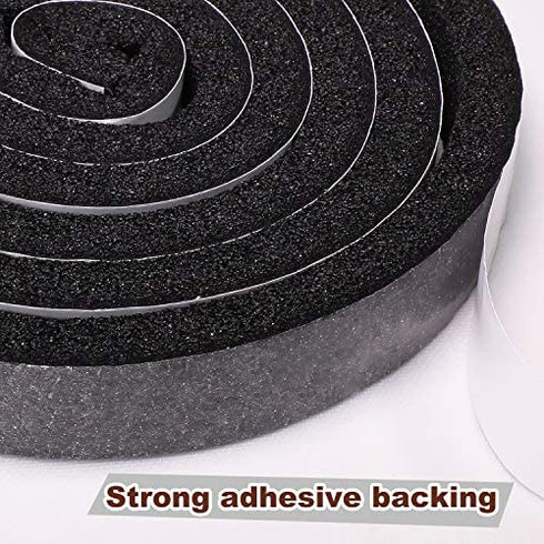 Yotache Open Cell Foam Air Conditioner Weather-Strip Seal Tape 2 X 1 Inch, Thick Adhesive with High Resilience Foam Cushion Strip, 6.5 Feet Long