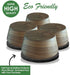 Prime Woodcraft Walnut Wood Furniture Risers - Premium Wooden Furniture Lift with 1 Inch Extra Height for Cleaning and Convenience - Bed Riser, Sofa Riser, Desk Riser for Home and Office (4 Pack)