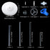 2 Sets Balloon Column Stand Kit 4.3 FT Adjustable Height Balloon Holder Can hold 13 balloon for Floor or Table with Balloon Tying Knot Tool for Baby Shower Graduation Birthday Wedding Christmas Party
