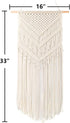 TIMEYARD Macrame Woven Wall Hanging - Boho Chic Bohemian Home Geometric Art Decor - Beautiful Apartment Dorm Room Decoration, 16"W x 33"L