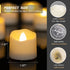 Homemory 2X Battery Capacity Timer Tea Lights, Flameless Flickering LED Tea Lights Battery Operated, 12-Pack, Warm White, 1.57'' D x 1.37'' H, Ideal for Home Decor and Gifts Choice