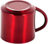 Red Stainless Steel Double Wall Espresso Cups, XL, Set of 4