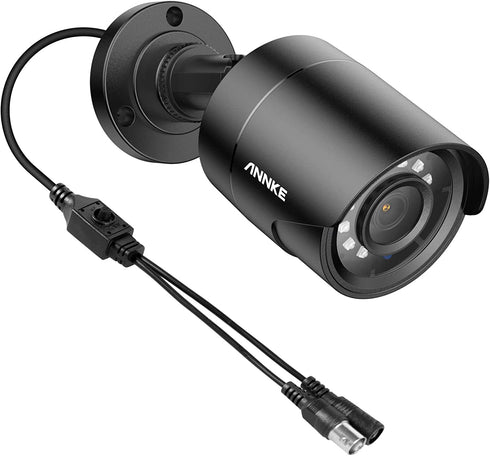 ANNKE 1080p Security Camera 4-in-1 CCTV Bullet Wired Camera, AHD/TVI/CVI/CVBS, IP66 Weatherproof Analog Surveillance Video Add–On Camera for Indoor and Outdoor Use, 100 ft Clear Night Vision - E200