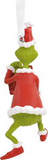 Hallmark Dr. Seuss How The Grinch Stole Christmas! Grinch with Present Christmas Ornament 2021, Multicolor