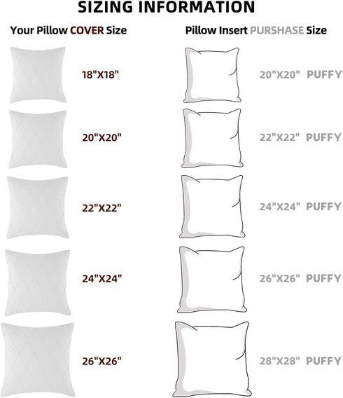 Longhui bedding Pure White Throw Pillow Covers 2-Pack 22 x 22 Inch Cushion Covers Sturdy and Discrete Zipper Opening Premium Quality Polyester - Decorative Pillow Covers for Couch Sofa Bed