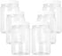Fasmov 16 Pack 17 oz Plastic Jars with Screw on Lids Storage Jars with White Sealing Caps, Wide Mouth, BPA Free, PET Jars Bulk for Home & Kitchen Pantry Organization and Storage