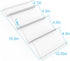 Grarry Acrylic Spice Rack Tray Insert 4 Tier Clear Spice Drawer Organizer for Kitchen Cabinets, 4 Slanted Tiers for Garlic, Salt, Pepper Spice Jars, Seasonings, Vitamins, Supplements, 1 Pack Clear