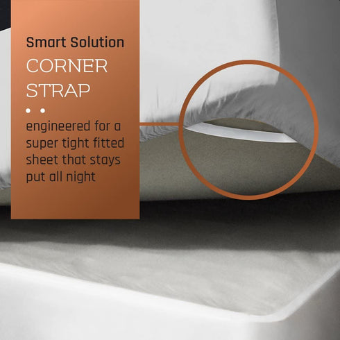 Empyrean Bedding Fitted Sheets - Bottom Sheets for King Size - from 14 Inches Up to 16 Inches Deep Pocket Fitted Sheets - Fitted Bed Sheets Only (King Silver Light Gray)
