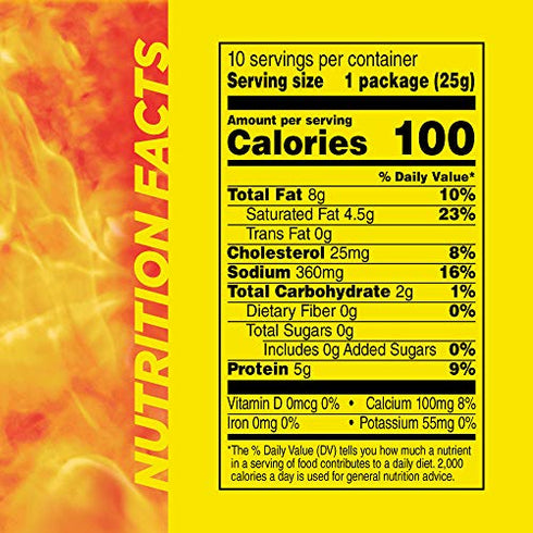 Slim Jim Original 'N Cheese, Original Flavor, 0.9 oz 10 ct