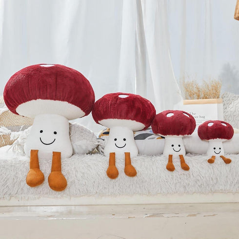 Bestsea Mushroom Pillows for Beds and Sofas Mushroom Plush Stuffed Fun Plush Toys and Home Decor Items(7.8inches)