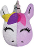 iscream Sweet Unicorn 7.5" x 9.5" Reversible Sequin Soft Fleece Back Mini Pillow