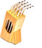 Tannion Straw Caddy With (12) Reusable Straws Reusable Straw Holder For Counter With Metal Straw Set Bamboo Straw Container With Metal Straws Drinking Straw Organizer With Stainless Steel Straw Set