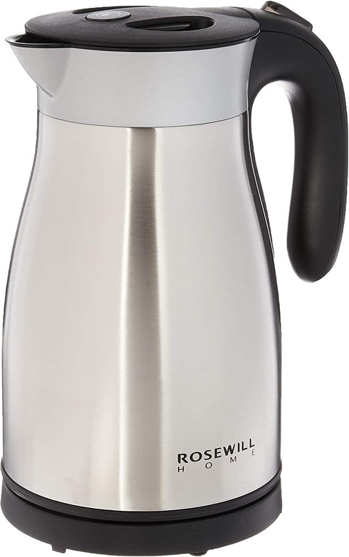 Rosewill Electric Kettle Stainless Steel Double Wall Vacuum Insulated, Keep Hot Thermal Pot, 1.7 L, 1500W , RHKT-17001