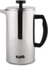 Kaffe French Press Coffee Maker. Food-Grade Double-Wall Stainless Steel (6 Cups 0.8L). Extra Filter Included!