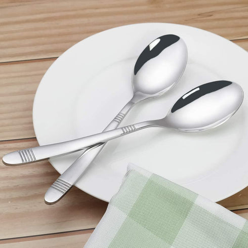 Callyne 12-Piece Stainless Steel Kitchen Dinner Spoon