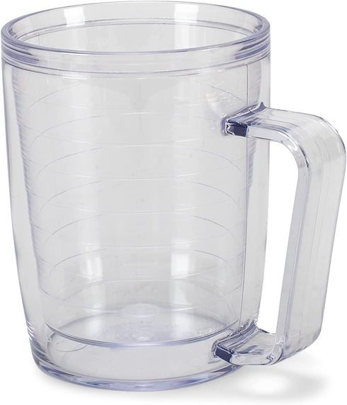 FREEHEART Plastic Glass Unbreakable Double-wall Insulated Coffee Mugs 18 Oz - BPA Free Vacuum Insulated Tumbler Set (1)