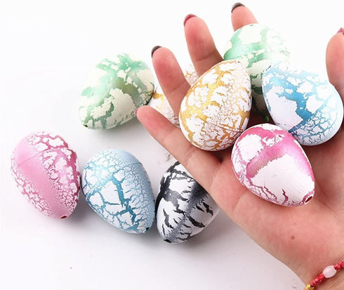 Dinosaur Eggs Toy Hatching Growing Dino Dragon for Children Large Size Pack of 30pcs,Colorful Crack by Yeelan