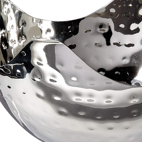 Elegance Hammered 6-Inch Stainless Steel Bowl, 6" x 6" x 3"