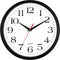 Bernhard Products Black Wall Clock Silent Non Ticking,12 Inch Quality Quartz Battery Operated Round Easy to Read Home/Office/Kitchen/Classroom/School Clock Sweep Movement (12 Inch)
