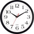 Bernhard Products Black Wall Clock Silent Non Ticking,12 Inch Quality Quartz Battery Operated Round Easy to Read Home/Office/Kitchen/Classroom/School Clock Sweep Movement (12 Inch)