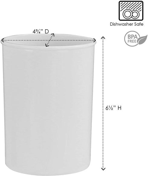 Reston Lloyd Calypso Basics Utensil Holder, White