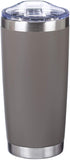 Trust In The Lord Proverbs 3:5 Grey Christian Travel Mug for Women or Men (20oz Stainless Steel Double-Wall Vacuum Insulated Tumbler with Lid)