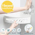 TAILI Suction Corner Shower Caddy Corner Shower Shelf Shower Basket Wall Mounted Shower Holder Organizer for Shampoo, Plastic White Shower Suction Caddy for Kitchen & Bathroom, Drill-Free Removable