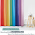 KGORGE Shower Curtain for Bathroom - Farmhouse Shower Curtain Rainbow Stripe Pattern Boho Waterproof Washable Curtain for Bathtub Camper Backdrop, 72 x 72 inches, Hooks Included