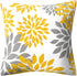 Drmstow Yellow Pillow Covers 18x18 Set of 4 Modern Decorative Geometric Outdoor Sofa Throw Pillow Cushion Covers Case for Couch Living Room Bedroom Patio Furniture Indoors Home Decor
