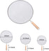 3 Pieces Grease Splatter Screen for Frying Pan, Splatter Guard Mesh Stainless Steel Grease Guard Shield for Kitchen Frying Pan Cooking Supplies Set of 9.8", 11.5" and 13" inch (Wood Handle)