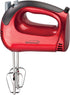Brentwood Electric Hand Mixer, Lightweight 5-Speed, Red