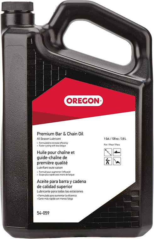 Oregon Chainsaw Bar and Chain Oil, 1 Gallon Bottle (128 fl.oz / 4500 ml) (54-059)