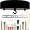 Sturkit 7.9inch Ceiling Canopy Kit with Hook, Ceiling Plate for Pendant Light with All Mounting Hardware,Black