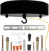 Sturkit 7.9inch Ceiling Canopy Kit with Hook, Ceiling Plate for Pendant Light with All Mounting Hardware,Black