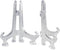 Super Z Outlet 5" Clear Plastic Easels or Stand/Plate Holders to Display Pictures or Other Items at Weddings, Home Decoration, Birthdays, Tables (24)