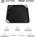 Youtian Reversible Griddles/Grill,2-in-1 Double Use,Non-Stick Aluminum Stove Top Portable for Camping,Square Shaped Black
