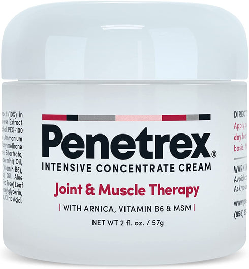 Penetrex Joint & Muscle Therapy – 2oz Cream – Intensive Concentrate for Joint and Muscle Recovery, Premium Formula with Arnica, Vitamin B6 and MSM Provides Relief for Back, Neck, Hands, Feet