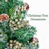 Lvydec 16pcs Christmas Glitter Berries Stems, 7.8" Artificial Christmas Picks for Christmas Tree Ornaments, DIY Xmas Wreath, Crafts, Holiday and Home Decor (Champagne)