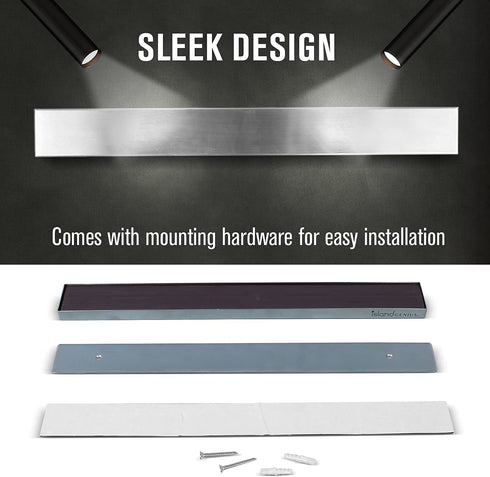 ??Island Genius 16 Inch Stainless Steel Magnetic Knife Holder Bar Strip for Wall - Kitchen Knife, Utensil and Tool Storage Organizer Magnet