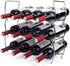 MOCREO Wine Rack, 3-Tier 12 Bottles Stackable Cabinet Wine Organizer Storage Rack freestanding Floor for Cabinet Pantry Holder, Metal