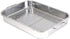ExcelSteel Multiuse with Rack and Foldable Handles for Easy Storage Stainless Steel Roasting Pan, 12.5", Stainless