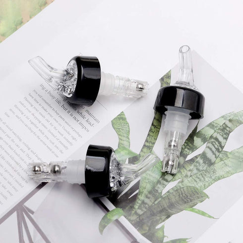 6 Pcs Measured Bottle Pourer, Liquor Pourers 1oz/30ml Automatic Liquor Bottle Pourers Bottle Jigger Quick Shot Spirit Measure Pourer for Wine Cocktail Gin Jigger