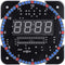 4-Digital DIY Electronic Clock Kit, Multi-Function Light Control Rotation Digital LED Temperature & Time Display Tool Set with Installation Accessories for Soldering Practice(Green)