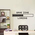 Vinyl Wall Decal Game Zone Loading Wall Sticker Home Decor Gamer Room Wall Mural Boys Bedroom Decoration Wall Stickers AY1010 (17x48", Black)